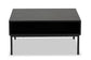 Haben Modern and Contemporary Two-Tone Oak Brown and Black Finished Wood Coffee Table FredCo