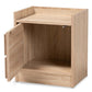 Hale Modern and Contemporary Oak Finished Wood 1-Door Nightstand FredCo