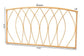 Halia Modern Bohemian Natural Brown Rattan Queen Size Wall-mount Headboard FredCo