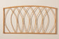 Halia Modern Bohemian Natural Brown Rattan Queen Size Wall-mount Headboard FredCo