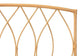 Halia Modern Bohemian Natural Brown Rattan Queen Size Wall-mount Headboard FredCo