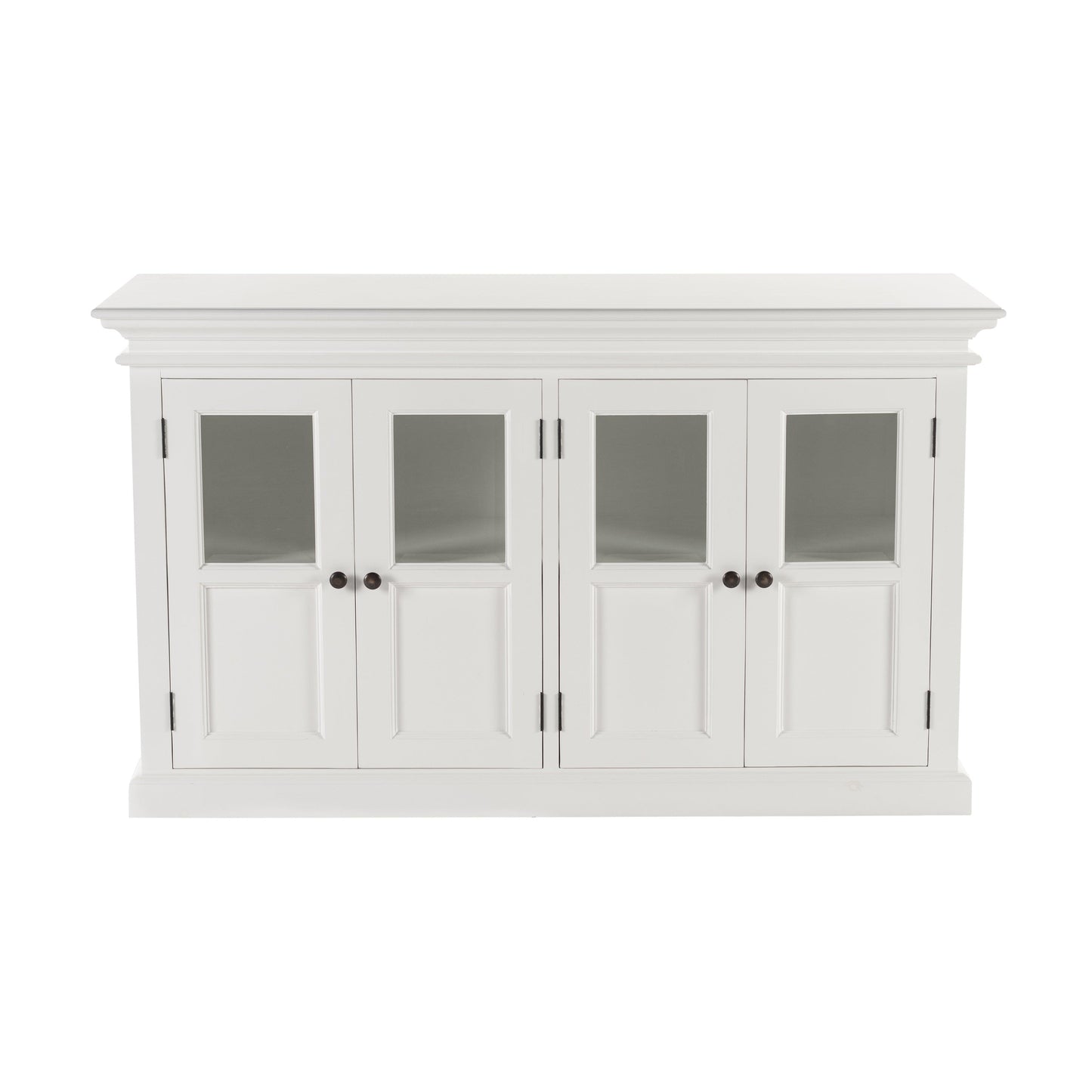 Halifax Buffet with 4 Glass Doors B196 Classic White FredCo