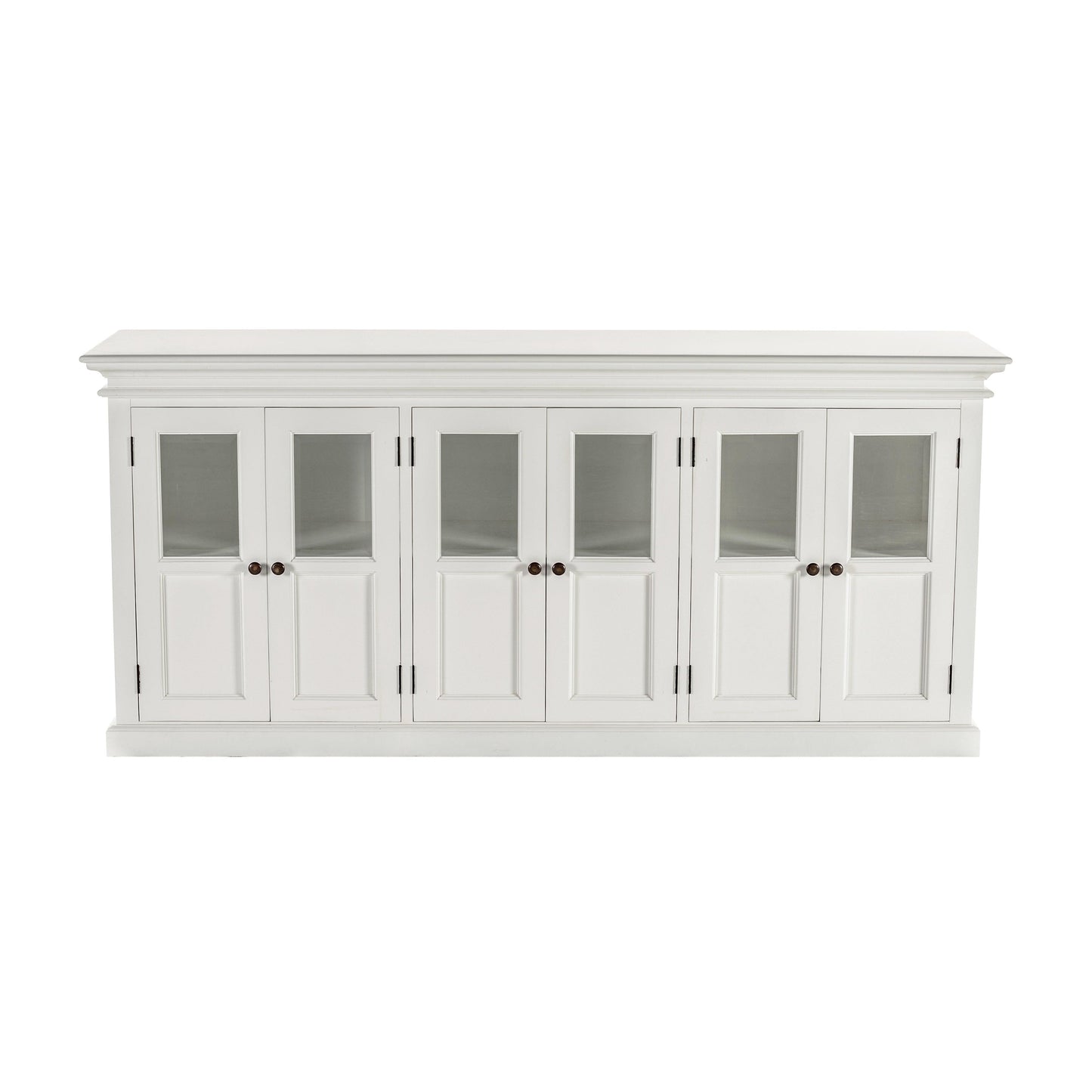 Halifax Buffet with 6 Glass Doors B195 Classic White FredCo