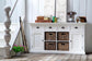 Halifax Classic White Buffet with 4 Baskets B189 FredCo