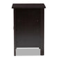 Hamish Modern and Contemporary Wenge Brown Finished 1-Drawer Nightstand FredCo