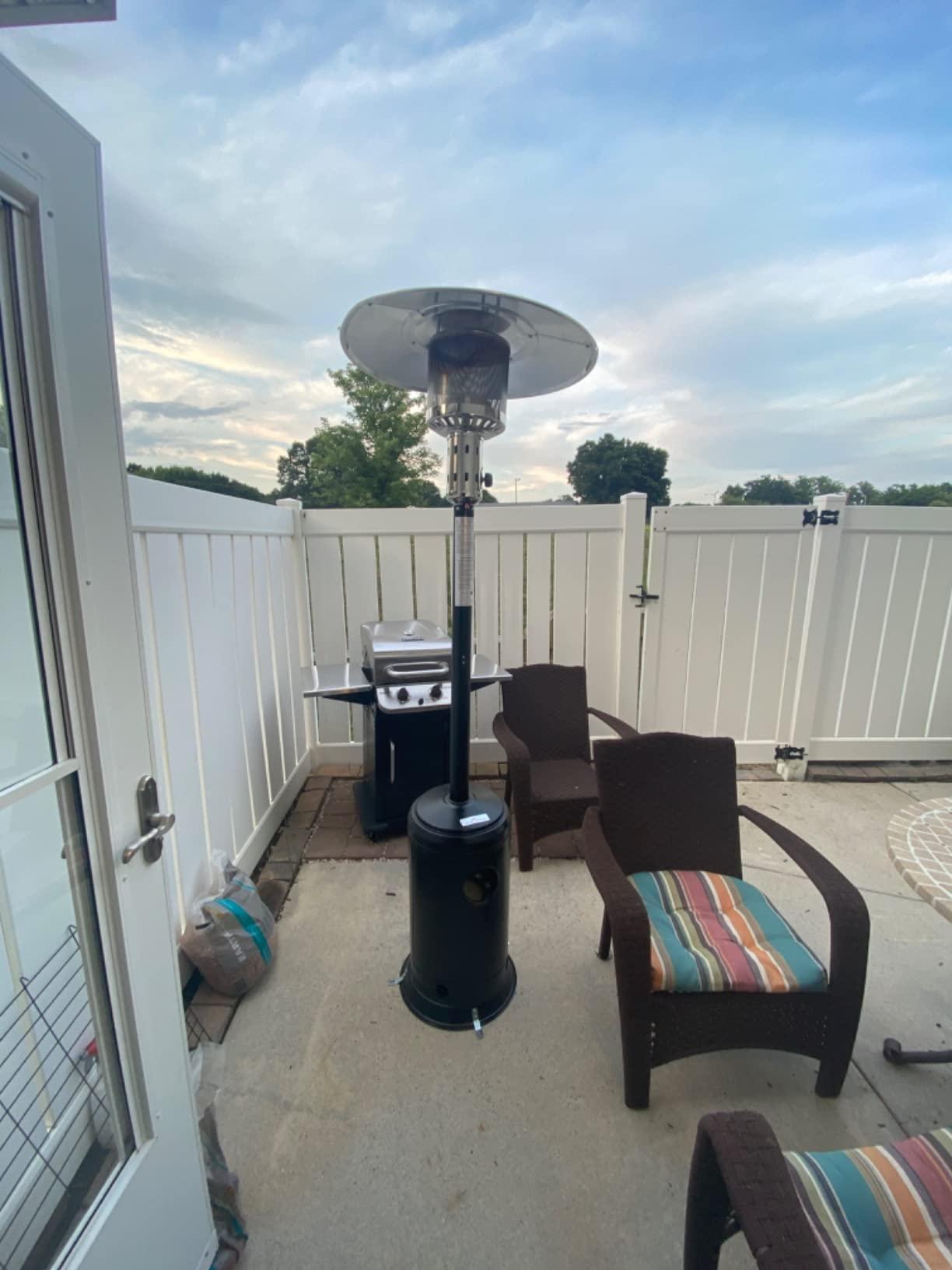 Hammered Black 47000 BTU Patio Heater CAPH-7-SCAPH-7-S FredCo