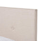Hampton Modern and Contemporary Light Beige Fabric Upholstered Queen Size Bed FredCo