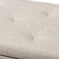 Hannah Modern and Contemporary Beige Fabric Upholstered Button-Tufting Storage Ottoman Bench FredCo