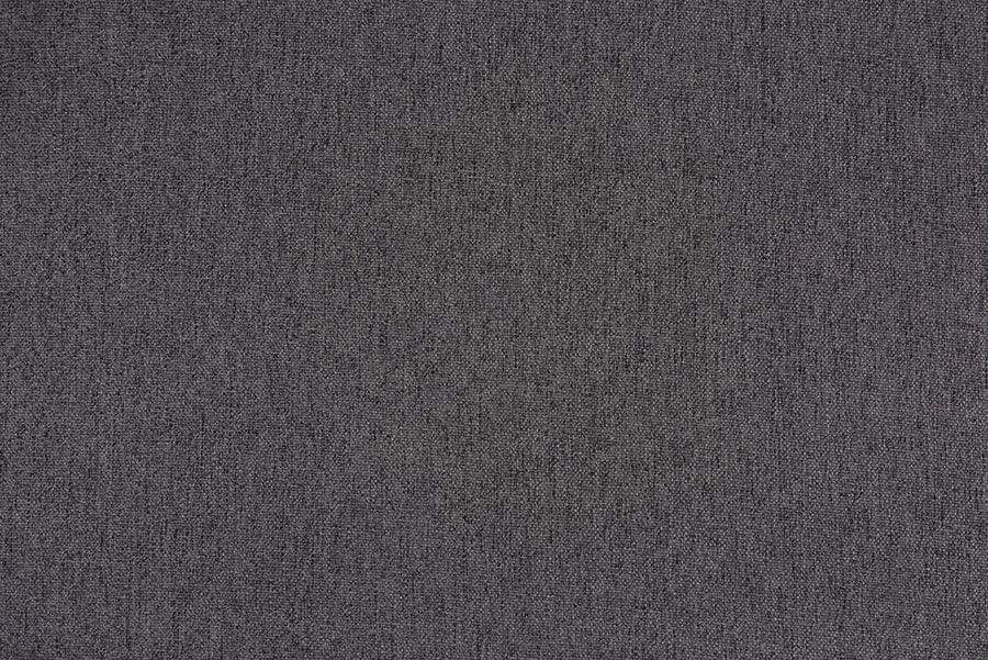 Hanson Mid-Century Modern Dark Grey Fabric and Walnut Brown Finished Wood Ottoman FredCo