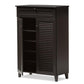 Harding Espresso Shoe-Storage Cabinet FredCo