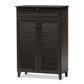 Harding Espresso Shoe-Storage Cabinet FredCo