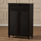 Harding Espresso Shoe-Storage Cabinet FredCo