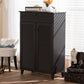 Harding Espresso Shoe-Storage Cabinet FredCo