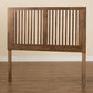 Harena Modern and Contemporary Transitional Ash Walnut Finished Wood Full Size Headboard FredCo