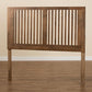 Harena Modern and Contemporary Transitional Ash Walnut Finished Wood Full Size Headboard FredCo
