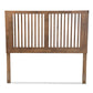 Harena Modern and Contemporary Transitional Ash Walnut Finished Wood King Size Headboard FredCo