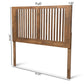 Harena Modern and Contemporary Transitional Ash Walnut Finished Wood King Size Headboard FredCo