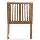 Harena Modern and Contemporary Transitional Ash Walnut Finished Wood Twin Size Headboard FredCo