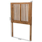 Harena Modern and Contemporary Transitional Ash Walnut Finished Wood Twin Size Headboard FredCo