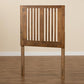 Harena Modern and Contemporary Transitional Ash Walnut Finished Wood Twin Size Headboard FredCo