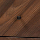 Hartman Mid-Century Modern Walnut Brown Finished Wood 2-Drawer Nightstand FredCo