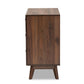 Hartman Mid-Century Modern Walnut Brown Finished Wood 3-Drawer Storage Chest FredCo