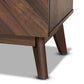 Hartman Mid-Century Modern Walnut Brown Finished Wood 5-Drawer Storage Chest FredCo