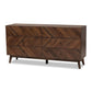 Hartman Mid-Century Modern Walnut Brown Finished Wood 6-Drawer Dresser FredCo