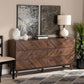 Hartman Mid-Century Modern Walnut Brown Finished Wood 6-Drawer Dresser FredCo