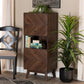 Hartman Mid-Century Modern Walnut Brown Finished Wood Storage Cabinet FredCo
