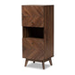 Hartman Mid-Century Modern Walnut Brown Finished Wood Storage Cabinet FredCo