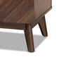 Hartman Mid-Century Modern Walnut Brown Finished Wood Storage Cabinet FredCo
