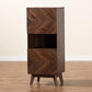Hartman Mid-Century Modern Walnut Brown Finished Wood Storage Cabinet FredCo
