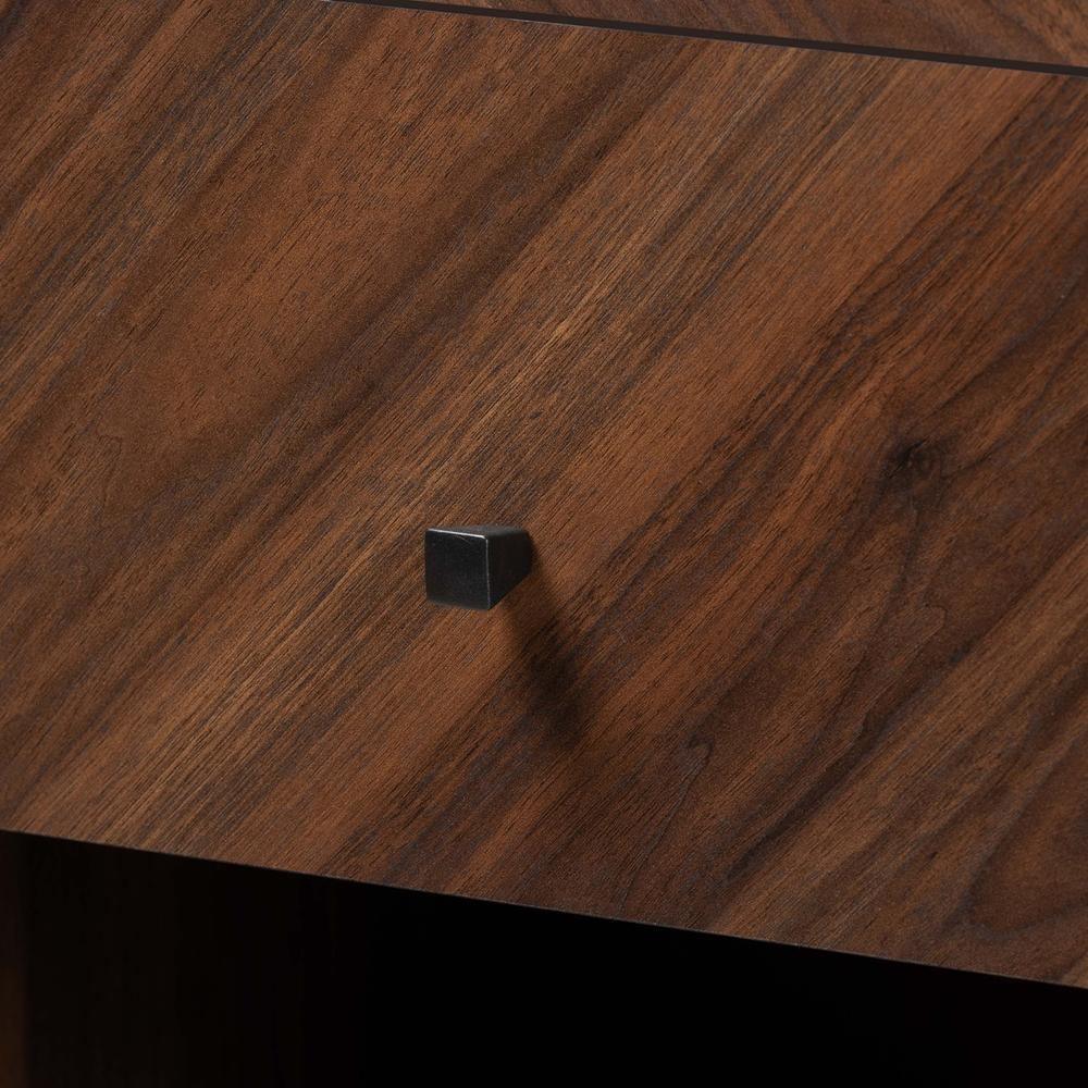 Hartman Mid-Century Modern Walnut Brown Finished Wood Storage Cabinet FredCo