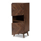 Hartman Mid-Century Modern Walnut Brown Finished Wood Storage Cabinet FredCo