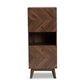 Hartman Mid-Century Modern Walnut Brown Finished Wood Storage Cabinet FredCo