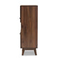 Hartman Mid-Century Modern Walnut Brown Finished Wood Storage Cabinet FredCo