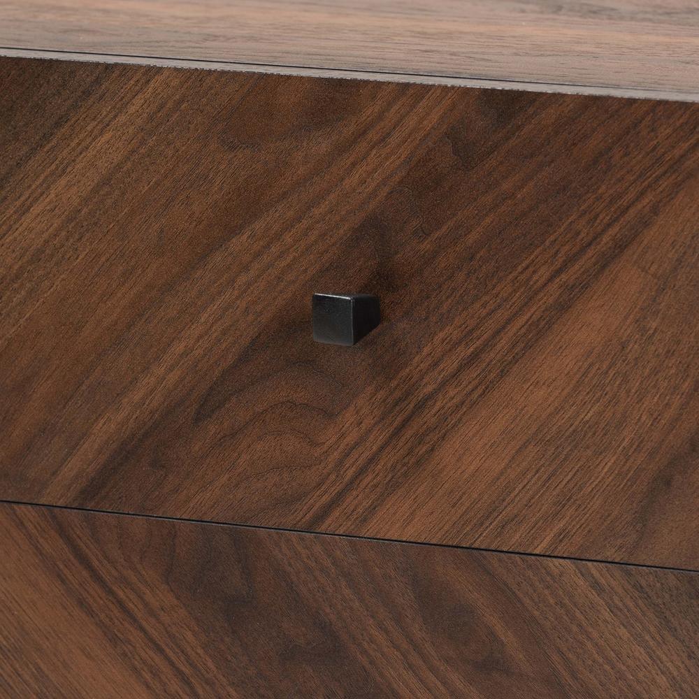 Hartman Mid-Century Modern Walnut Brown Finished Wood TV Stand FredCo