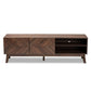 Hartman Mid-Century Modern Walnut Brown Finished Wood TV Stand FredCo