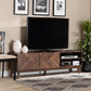 Hartman Mid-Century Modern Walnut Brown Finished Wood TV Stand FredCo
