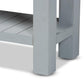 Hastin Classic and Traditional Two-Tone Grey and Antique Brown Finished Wood 2-Drawer Console Table FredCo