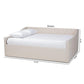 Haylie Modern and Contemporary Beige Fabric Upholstered Queen Size Daybed FredCo