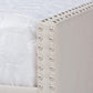 Haylie Modern and Contemporary Beige Fabric Upholstered Queen Size Daybed FredCo