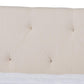 Haylie Modern and Contemporary Beige Fabric Upholstered Queen Size Daybed FredCo