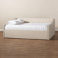 Haylie Modern and Contemporary Beige Fabric Upholstered Queen Size Daybed FredCo