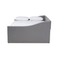 Haylie Modern and Contemporary Light Grey Fabric Upholstered Full Size Daybed FredCo