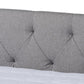 Haylie Modern and Contemporary Light Grey Fabric Upholstered Full Size Daybed FredCo