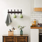 Heavy-Duty Organizer with 5 Hooks, Espresso FredCo