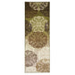 Hedena Non-Slip Foldable Modern Baroque Medallion Rug FredCo
