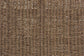 Hermes Mid-Century Modern Transitional Natural Seagrass and Mahogany Wood Bench FredCo